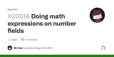 Doing Math Expressions On Number Fields Ppy Osu Discussion