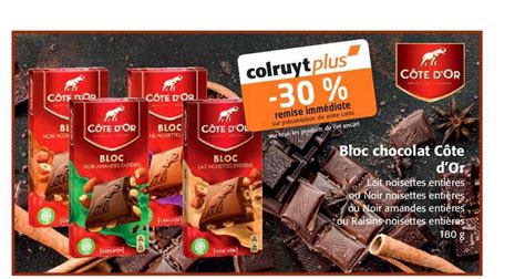 Offre Bloc Chocolat Côte D or chez Colruyt