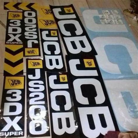 Jual Stiker Jcb Js200 3dx Super Sticker Alat Berat Shopee Indonesia