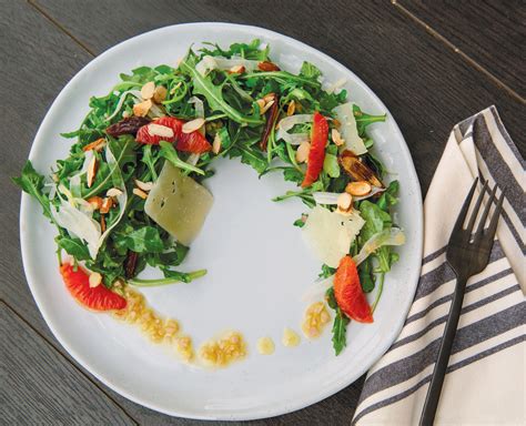 Arugula And Blood Orange Salad With Shallot Sherry Vinaigrette Edible