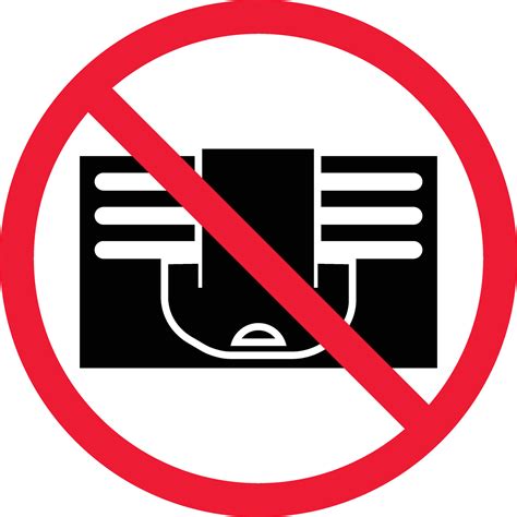 cover prohibition sign symbol  vector art  vecteezy