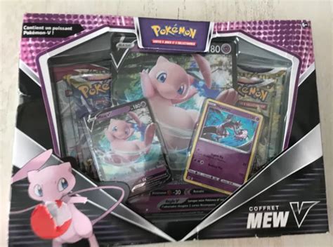 Coffret Carte Pokemon Neuf Scelle Mew V Pv Boosters Eur