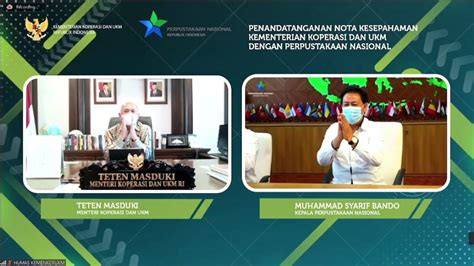 Kemenkopukm Gandeng Perpurnas Tingkatkan Literasi Pelaku Koperasi Dan