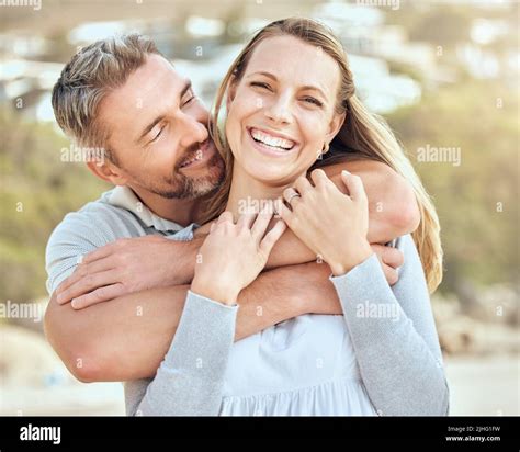 Happy And Loving Mature Caucasian Couple Enjoying A Romantic Date At