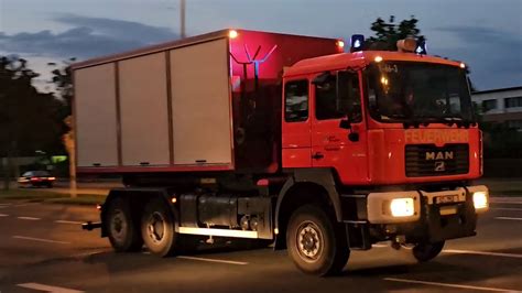 Gasaustritt WLF AB Gefahrgut BF Salzgitter Wache 1 Auf Einsatzfahrt