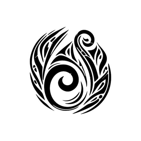 Premium Vector | Polynesian tattoo design in black and white