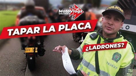 INSEGURIDAD Lo Riesgoso De TAPAR LAS PLACAS De La MOTO Para Evitar