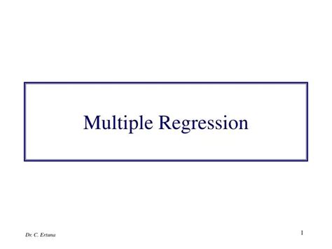 Ppt Multiple Regression Powerpoint Presentation Free Download Id1882292