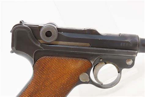 WWI German DWM 1918 Date Luger Semi Automatic Pistol 5 19 22 C