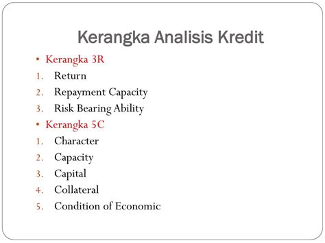 13 Contoh Analisa Kredit 5c