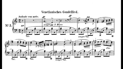 Mendelssohn Songs Without Words No 29 In A Minor Op 62 No 5