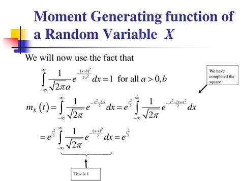 Ppt Moment Generating Functions Powerpoint Presentation Free Download Id4505741