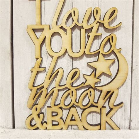 Moon and Back Saying - Etsy