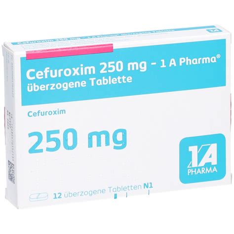 Cefuroxim 250Mg 1A Pharma 12 St Mit Dem E Rezept Kaufen Shop Apotheke