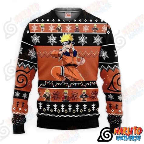 Naruto Uzumaki Ninja Ugly Christmas Sweater 3D Naruto Universe Merch