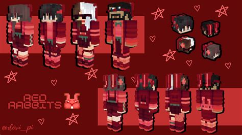 Red Girl Minecraft Skin