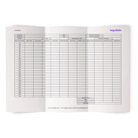 Excel Time Card Template