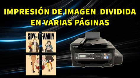 Como Imprimir Una Imagen En Varias Hojas Impresora Epson YouTube