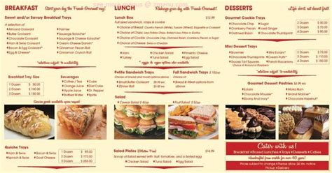 Online Menu Of French Gourmet Bakery Restaurant Houston Texas 77098