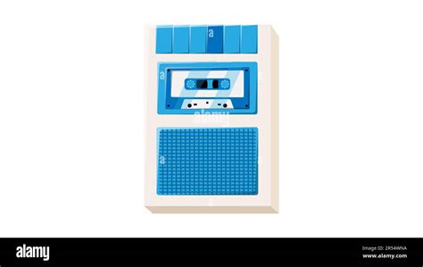 Old Retro Vintage Isometry Voice Recorder With Music Audio Tape Cassette For Voice Recording