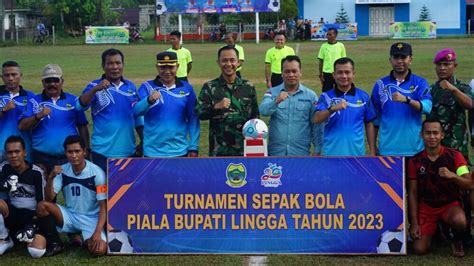 Semarak Hut Ke Kabupaten Lingga Turnamen Sepak Bola Piala Bupati