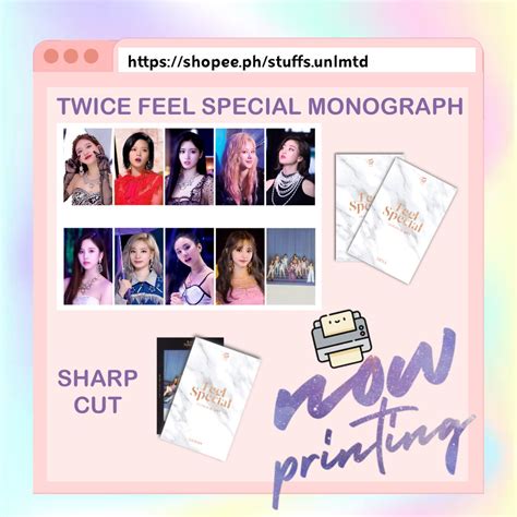 ONCE FEEL SPECIAL MONOGRAPH FANMADE PHOTOCARD Shopee Philippines