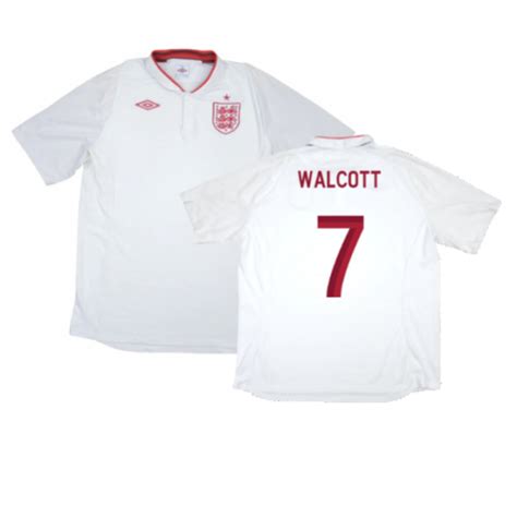 England Home Shirt M Excellent Walcott Vtfm U