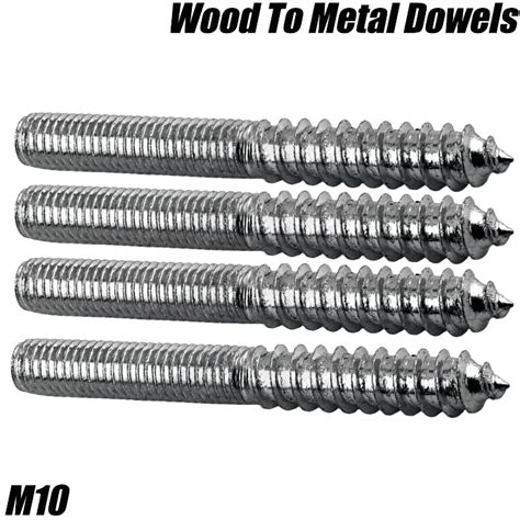 M10 Furniture Fixing Wood To Metal Dowels Wall Hanger Bolts Nuts Washers