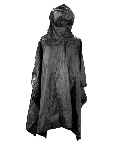 Poncho Pelerina De Ploaie Ripstop Mil Tec® Negru Negru