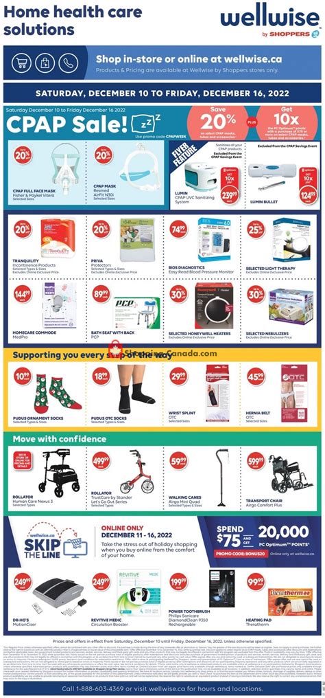 Wellwise By Shoppers Drug Mart Canada Flyer Home Health Care