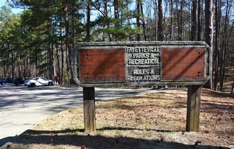 Fayetteville Parks and Recreation Sign in Mazarick Park, Fayetteville ...