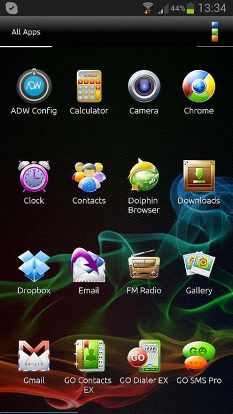 ADW Theme Samoled APK pour Android - Télécharger