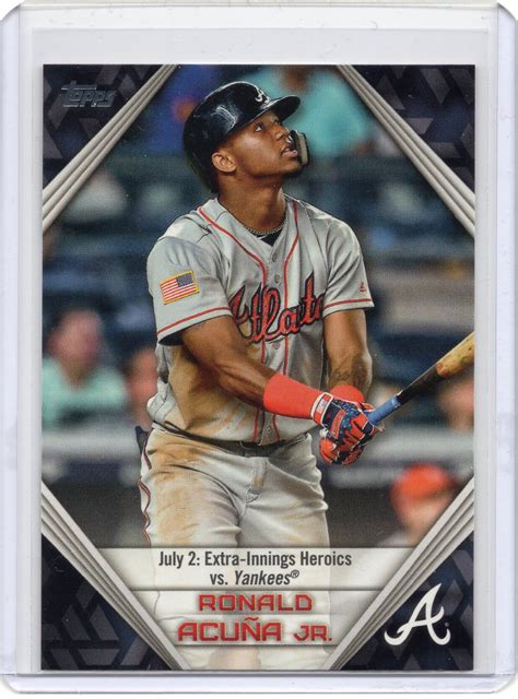 Ronald Acuna Jr 2019 Topps Series 1 Highlights Card RA 21 Atlanta Braves