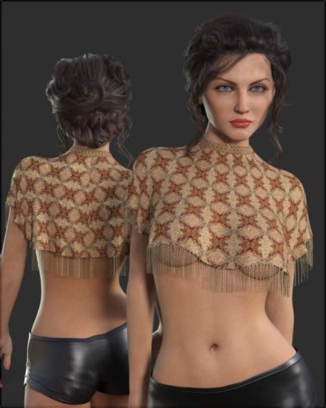 Faxhion Dforce Basics Fringed Cape D Models For Daz Studio And Poser