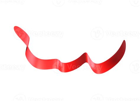 Red Ribbons 3d Render 13360607 Png