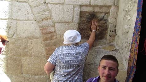 The Imprint Of The Hand Of Jesus At The Fifth Station In The Via