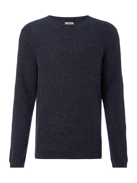 Montego Pullover In Melangeoptik Marine Melange Online Kaufen