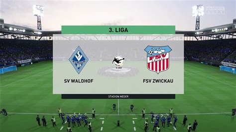 Fifa Sv Waldhof Vs Fsv Zwickau Liga Gameplay