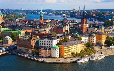 City building-Stockholm Sweden landscape photography HD wallpaper ...