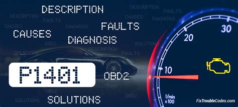 P1401 Fault Code All Brands Symptoms And Solutions