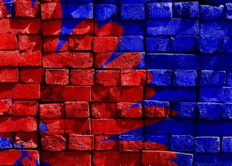 red  blue wallpaper
