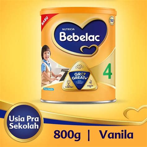 Jual Bebelac 4 Rasa Vanilla Madu 800 Gram Kemasan Kaleng Shopee