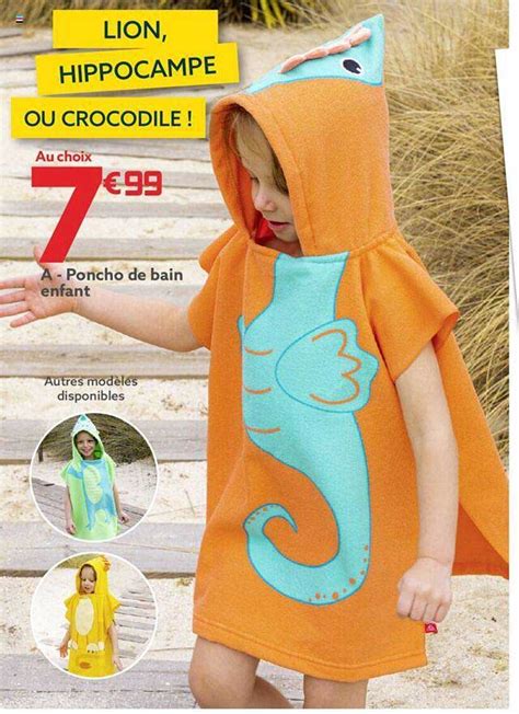 Promo Poncho De Bain Enfant Chez GiFi ICatalogue Fr