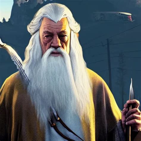 Gandalf In GTA 5 Cover Art By Stephen Bliss Boxart Stable