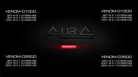 AurA VENOM amplifiers - YouTube