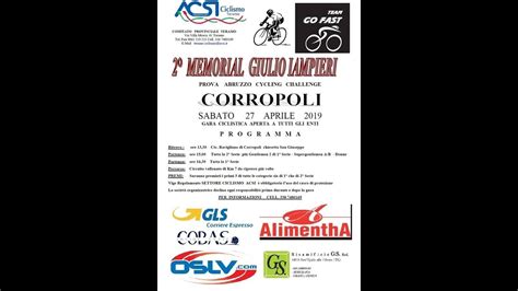 2 Memorial Giulio Iampieri Corropoli ACSI TE 27 4 19 YouTube