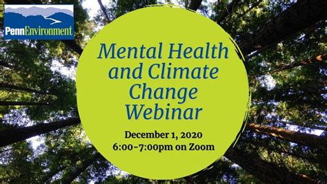 Dec Mental Health Climate Change Webinar West Chester Pa Patch