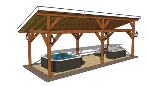 Pavilion Lean To Roof Plans Myoutdoorplans