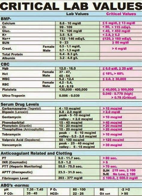 Interpretation Of Lab Results For Nurses