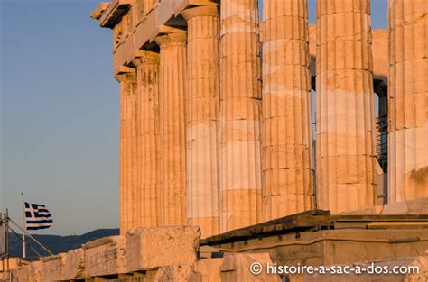 Athènes Histoire De Lacropole Et Du Parthénon Histoire à Sac à Dos